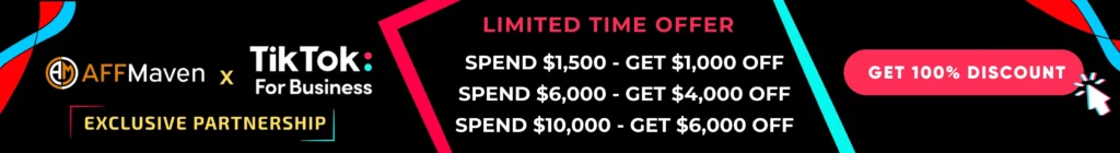tiktok For Business banner - AFFMaven