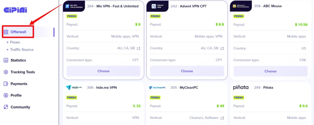 CIPIAI Review: A Goldmine for Tech Affiliates in 2025? 9 CIPIAI Browse available tech offers