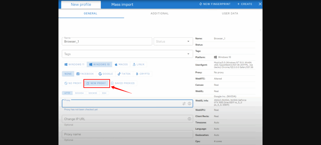 How to Use Dolphin Anty for Managing Multi-Accounts Safely 9 Dolphin Anty - Addition of Proxies