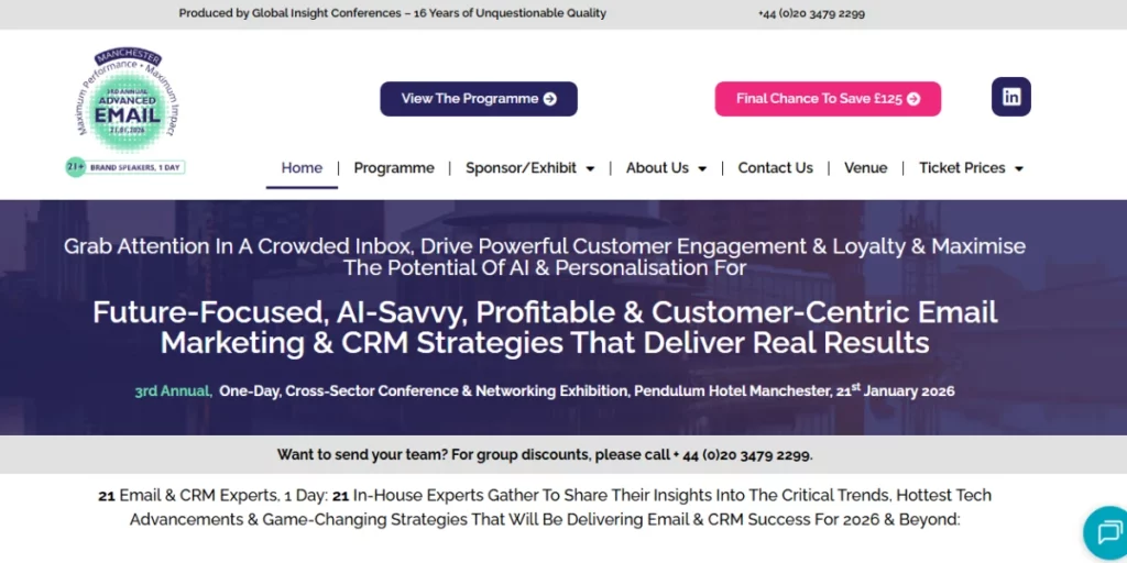 Advanced Email Conference