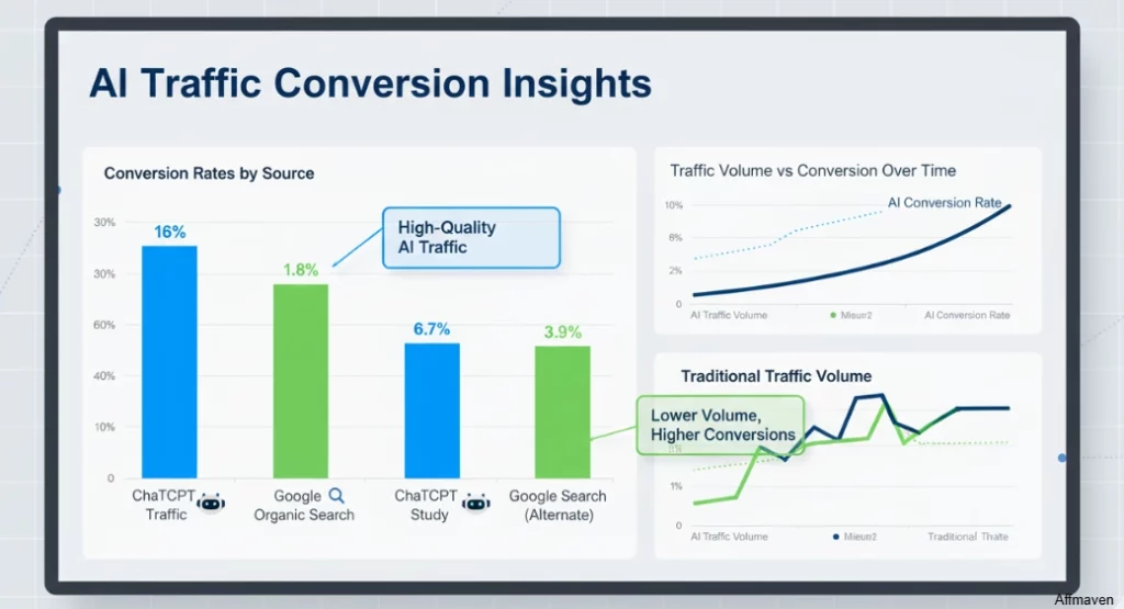 ChatGPT E-commerce Referrals: The AI Traffic Secret Revealed! 2 Conversion rate analysis