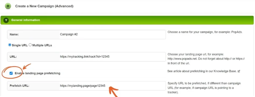 How to Set Up a Profitable PopAds Campaign (Step-by-Step) 5 Enter destination URL in PopAds