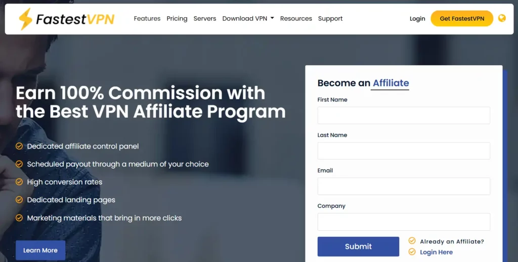 14 Best Highest Paying VPN Affiliate Programs That Pay $200+ 13 FastestVPN Affiliate Program