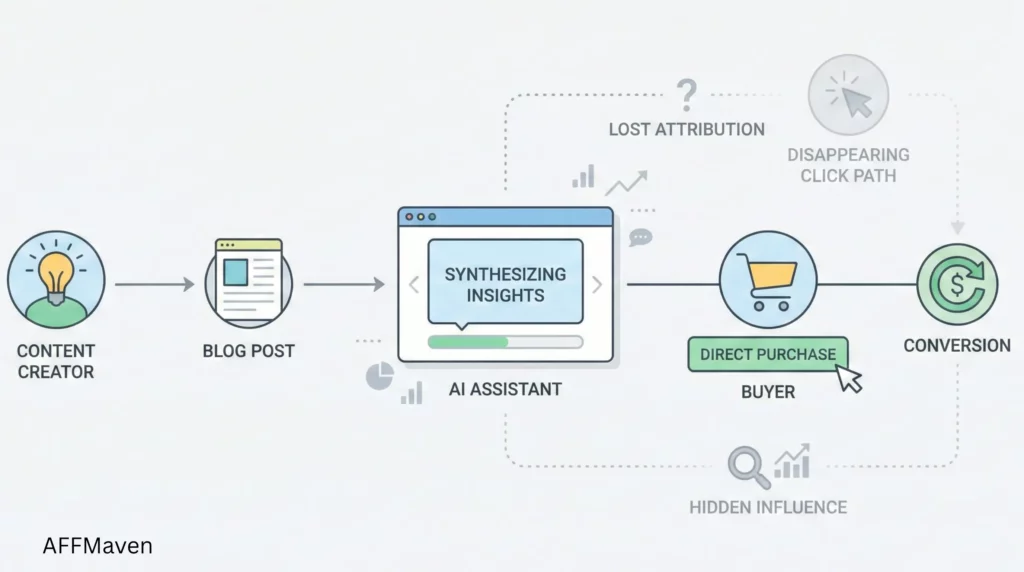 البحث بدون نقرة: هو Affiliate هل سينتهي التسويق في عام 2026؟ 3 خفي affiliate تأثير