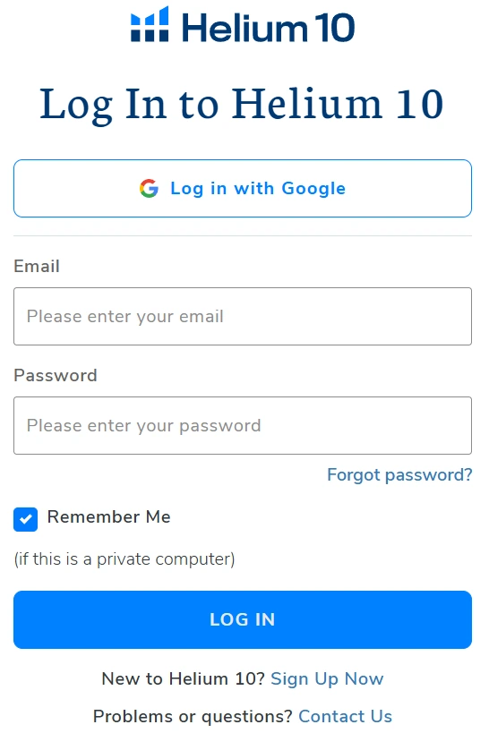 Helium 10 Ads Academy Guide: Master Amazon PPC Advertising 3 Log into your Helium 10 Account