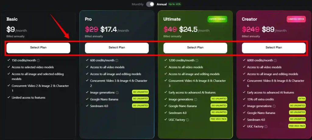 Higgsfield Black Friday Deal 2025: Unlimited 4K Nano Pro 10 Select Higgsfield plan