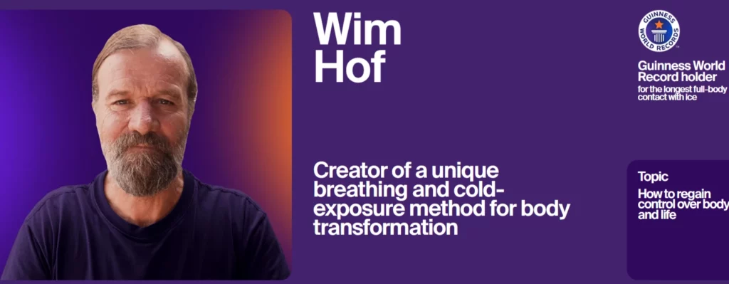 Megacampus Summit 2026 Dubai: Dates, Tickets & Speaker Lineup 5 Wim Hof Speaker