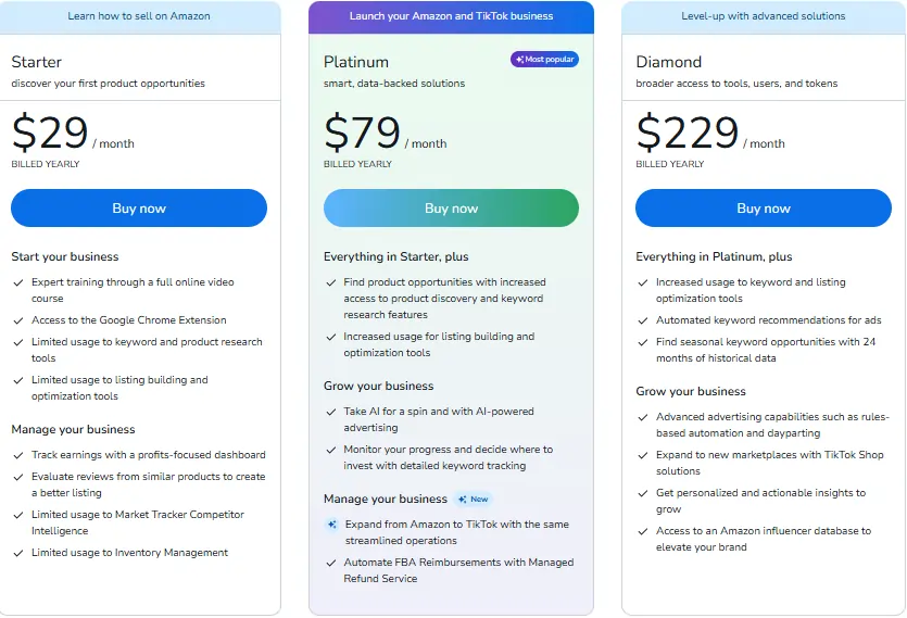 Helium 10 Freedom Ticket Review 2026: Inside The 8-Week Module 7 Helium 10 Pricing Plans