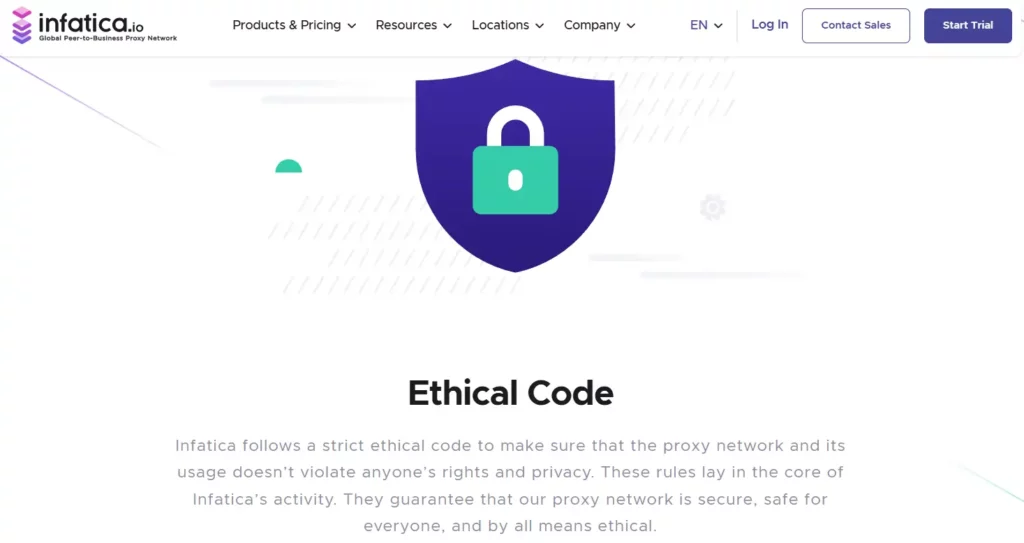 Infatica Review 2026: Ethiek, uptime en ROI van scrapers 7 Infatica Ethische Sourcing