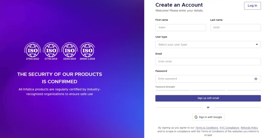 Infatica Review 2026: Ethiek, uptime en ROI van scrapers 10 Infatica-registratie