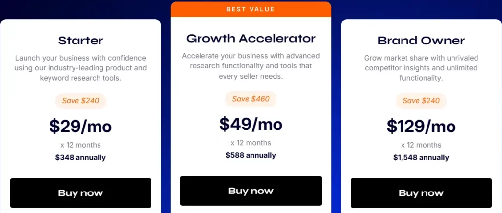 Jungle Scout المراجعة والتسعير: أفضل أداة FBA لعام ٢٠٢٥؟ ١ Jungle Scout الأسعار