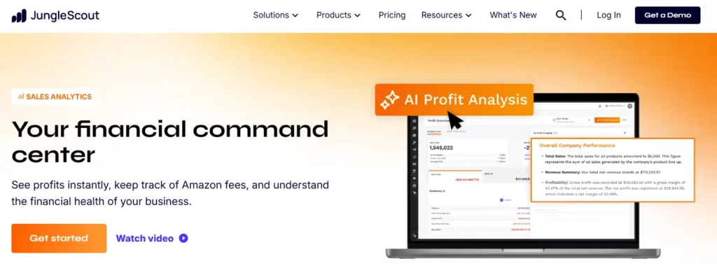Jungle Scout المراجعة والتسعير: أفضل أداة FBA لعام ٢٠٢٥؟ ١ Jungle Scout تحليلات المبيعات