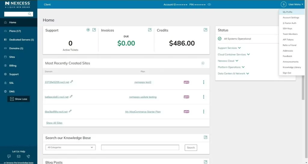 Nexcess Review 2026: Why It Beats WP Engine For Value (Tested) 2 Nexcess Dashboard