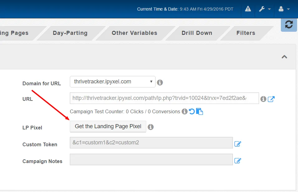 Análisis de ThriveTracker 2026: ¡Aumente el ROI con optimización de IA! 5 Seguimiento de píxeles de la página de destino de ThriveTracker