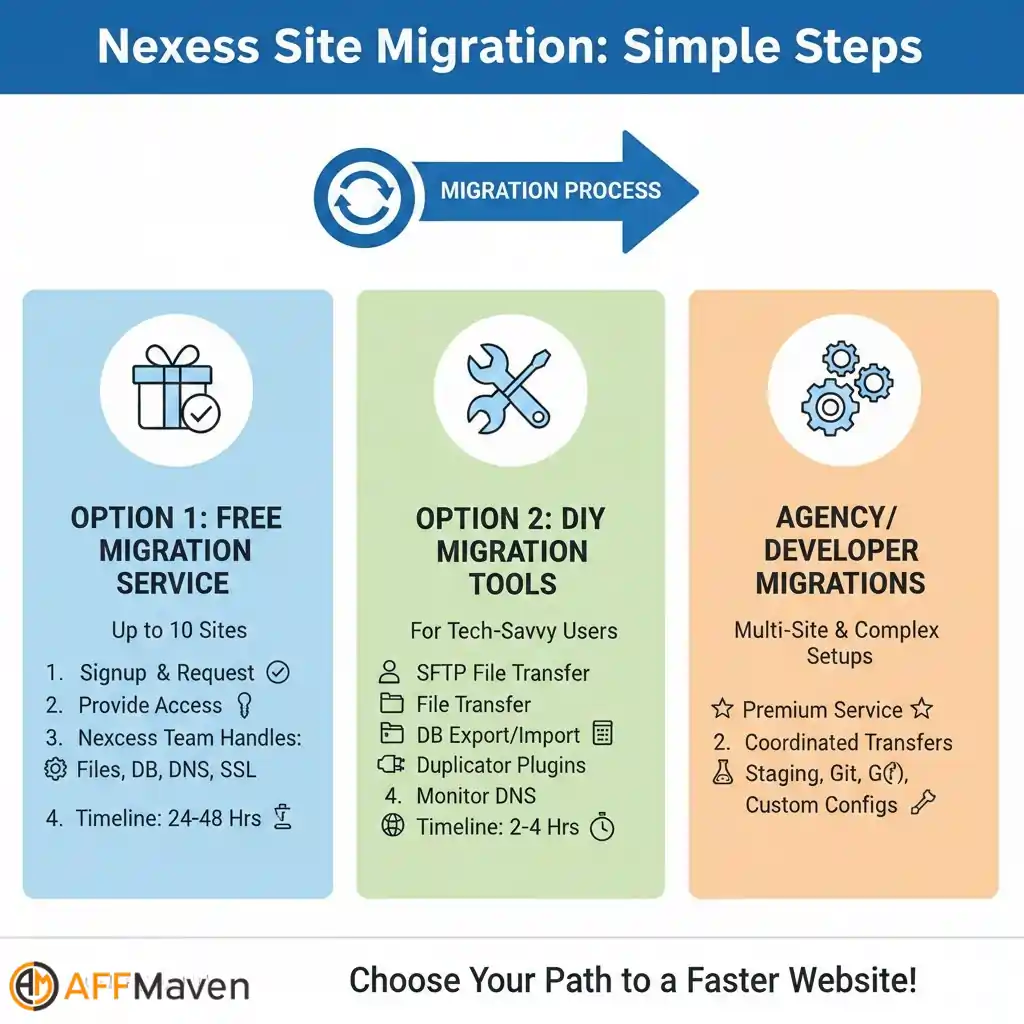 Nexcess Review 2026: Why It Beats WP Engine For Value (Tested) 14 Nexcess Website migration process