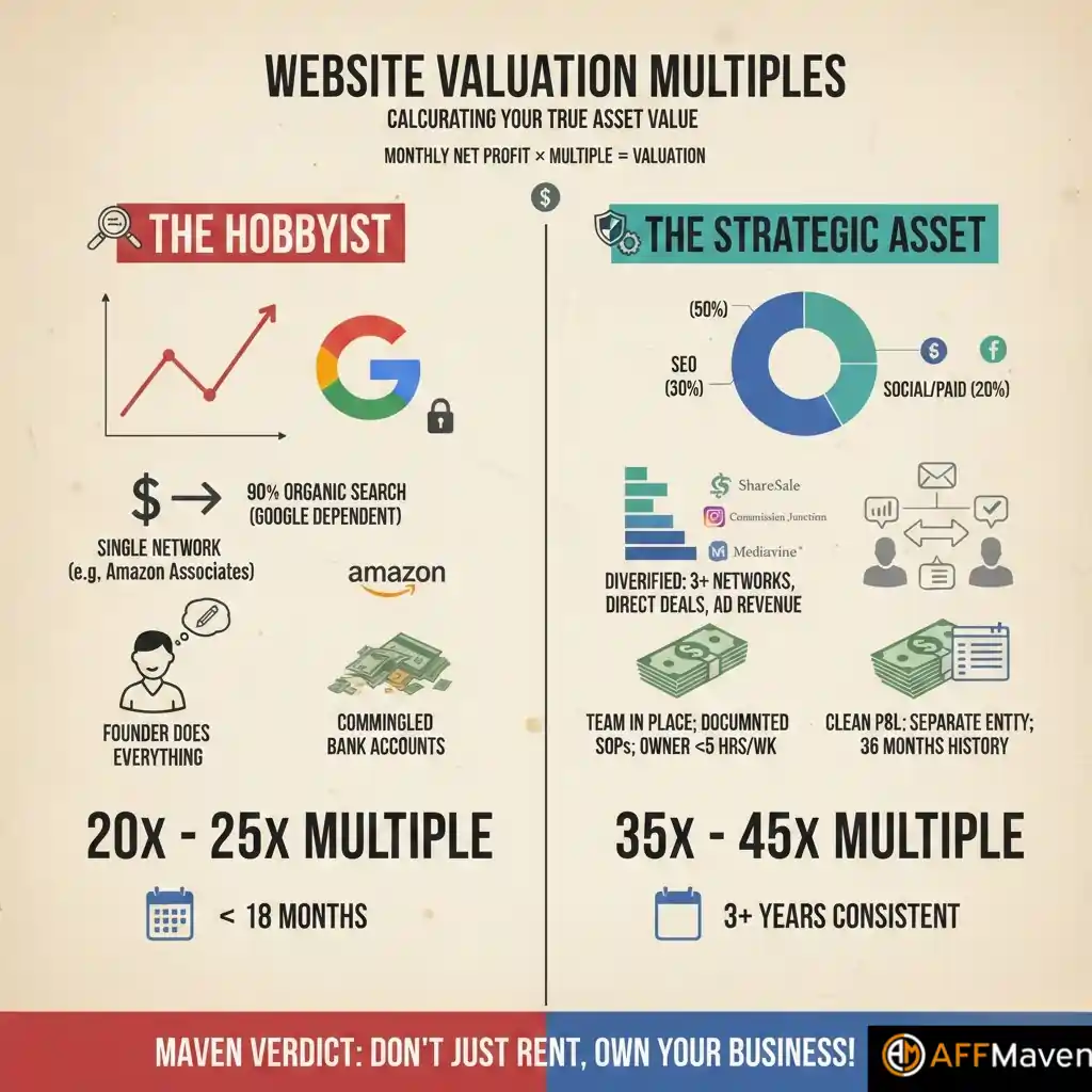 How to Prepare Your Affiliate Business for Acquisition (2026) 2 Website valuation