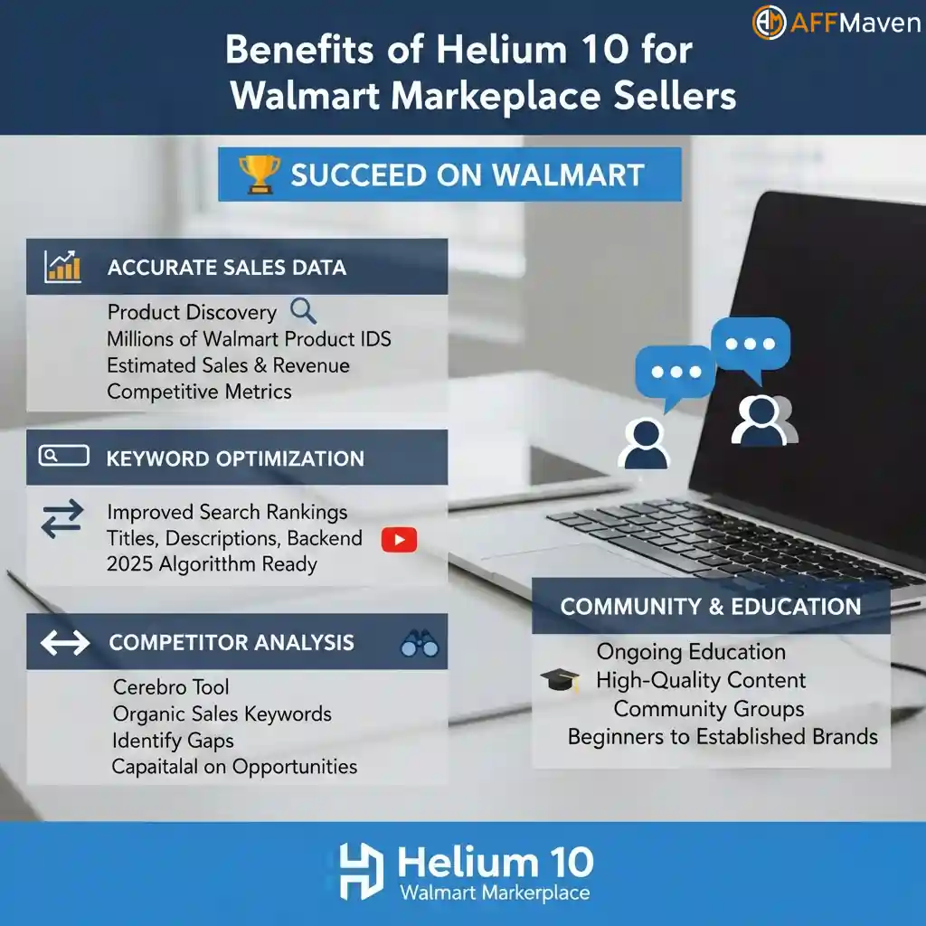 Helium 10 for Walmart Sellers 2026: Rank #1 Fast in 2026! 10 Benefits of Using Helium 10 for Walmart
