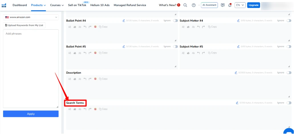 How to Use Helium 10 Scribbles in 2026 for #1 FBA Rankings 7 Helium 10 Scribbles Backend Search Term Editing