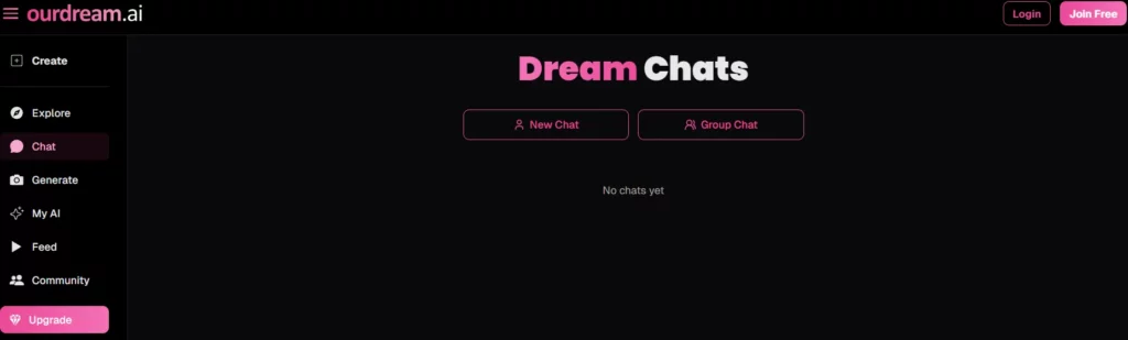 OurDream.ai Affiliate Program Review: Full Breakdown (2026) 9 OurDream.ai AI Chat