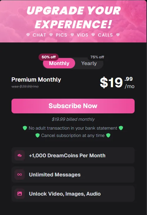 OurDream.ai Affiliate Program Review: Full Breakdown (2026) 8 OurDream.ai Pricing Plans