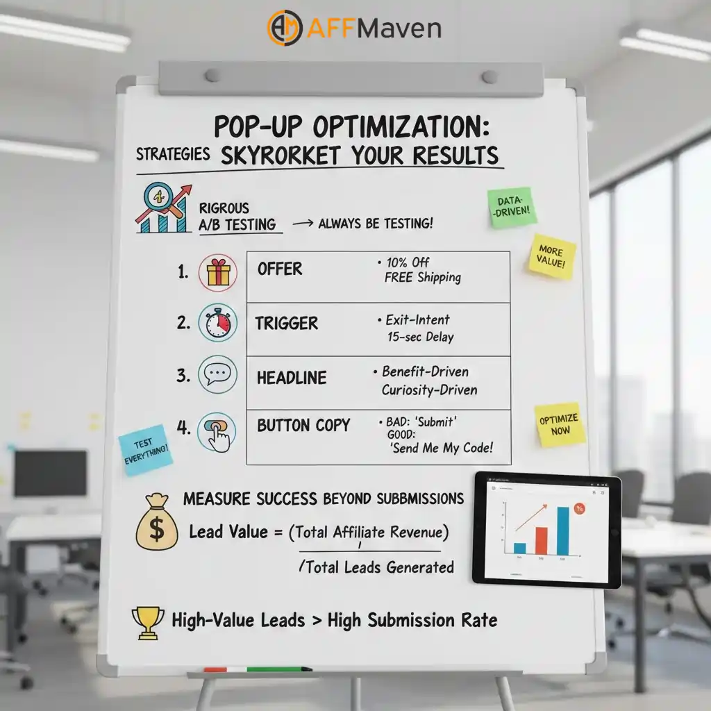 Affiliate Спливаюче керівництво: Максимізація конверсій у 2026 році 7 Стратегії оптимізації спливаючих вікон