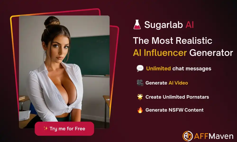 Hoe kies je een winstgevende niche voor AI-influencers in 2026? Sugarlab AI - Banner voor AI-influencergenerator