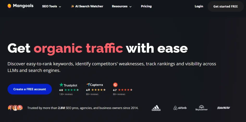 Top 7 SimilarWeb Alternativen für SEO & Verkehrsanalyse (2026) 9 Mangools