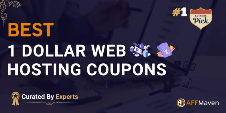 Coupons d'hébergement web à 1 dollar