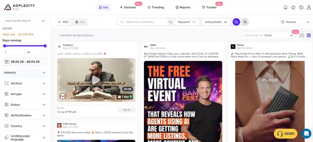 Обзор AdPlexity Social на 2026 год: функции, цены и вердикт 2 AdPlexity Social