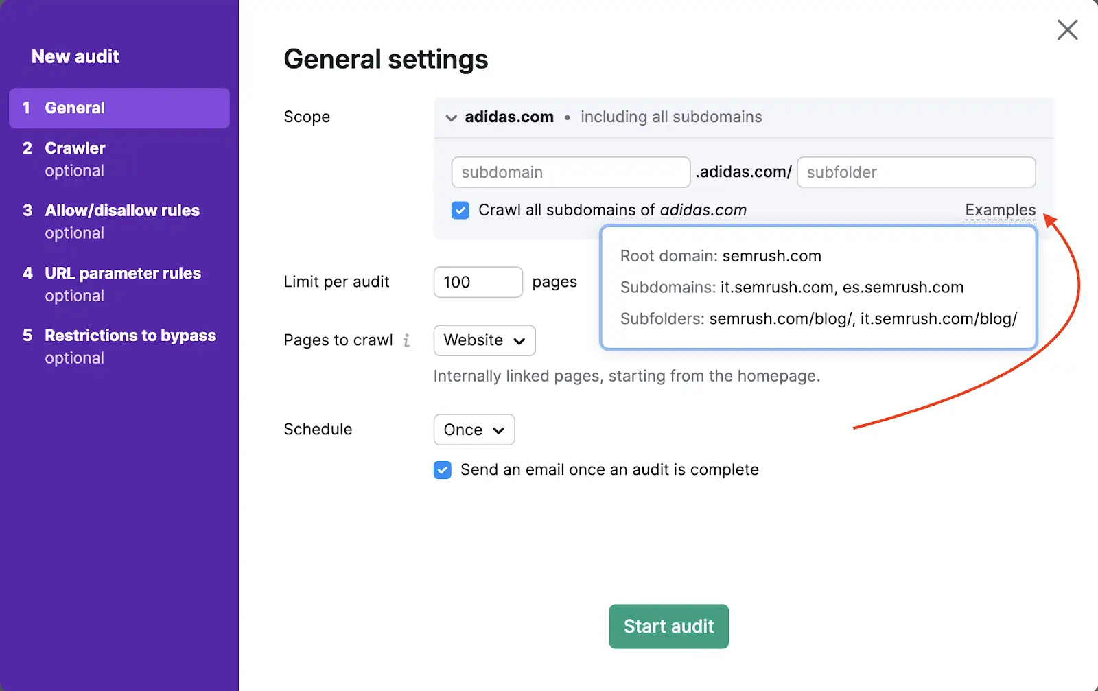 Affiliate Site Content Audit: Remove Bloat and Recover Traffic 6 Click on Site Audit from SEMrush project dashboard
