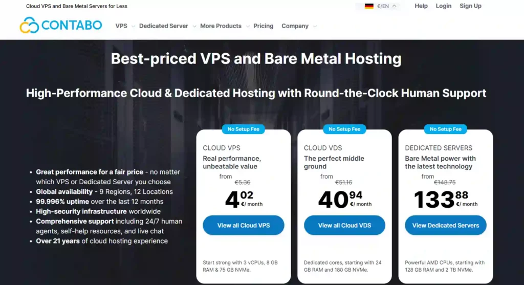 9 Best VPS Hosting Providers for Speed & Security in 2026 12 Contabo