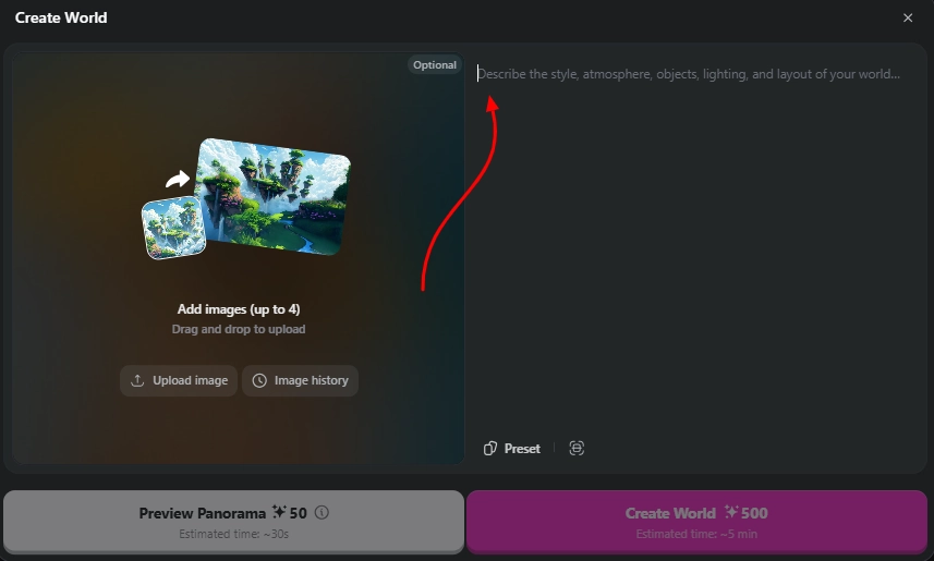 OpenArt Worlds Review 2026: AI 3D World Builder We Tested 8 Describe Prompt For ideal environment OpenArt