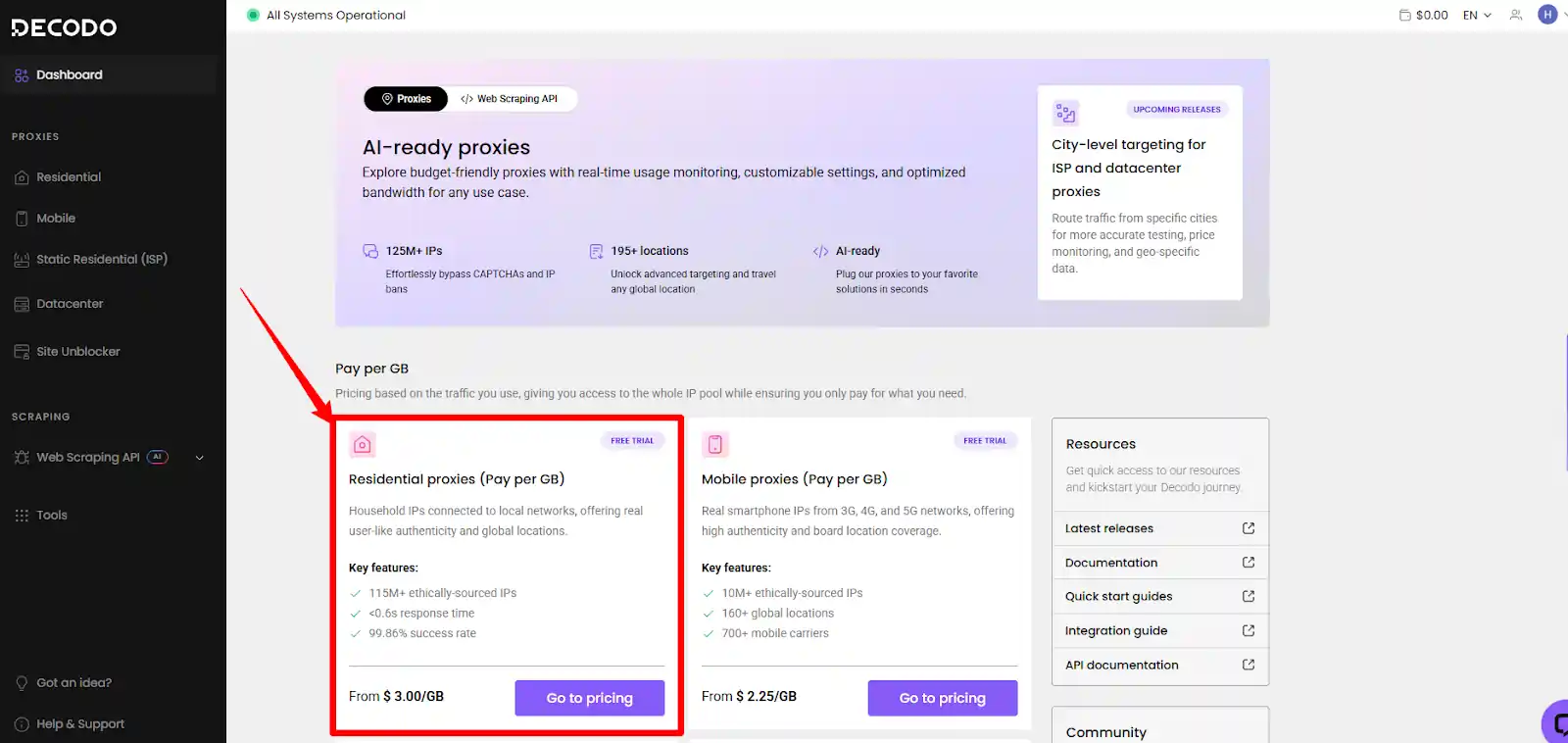How to Scrape Hotel Prices at Scale With Decodo Proxies (2026) 6 Pick a Decodo residential proxy plan