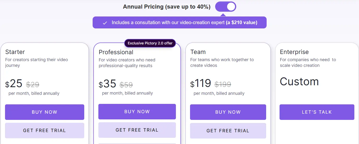 Pictory AI Coupon 2026: Save 20% with Code 'AFFTWEAKS' 2 Pictory Pricing Plans