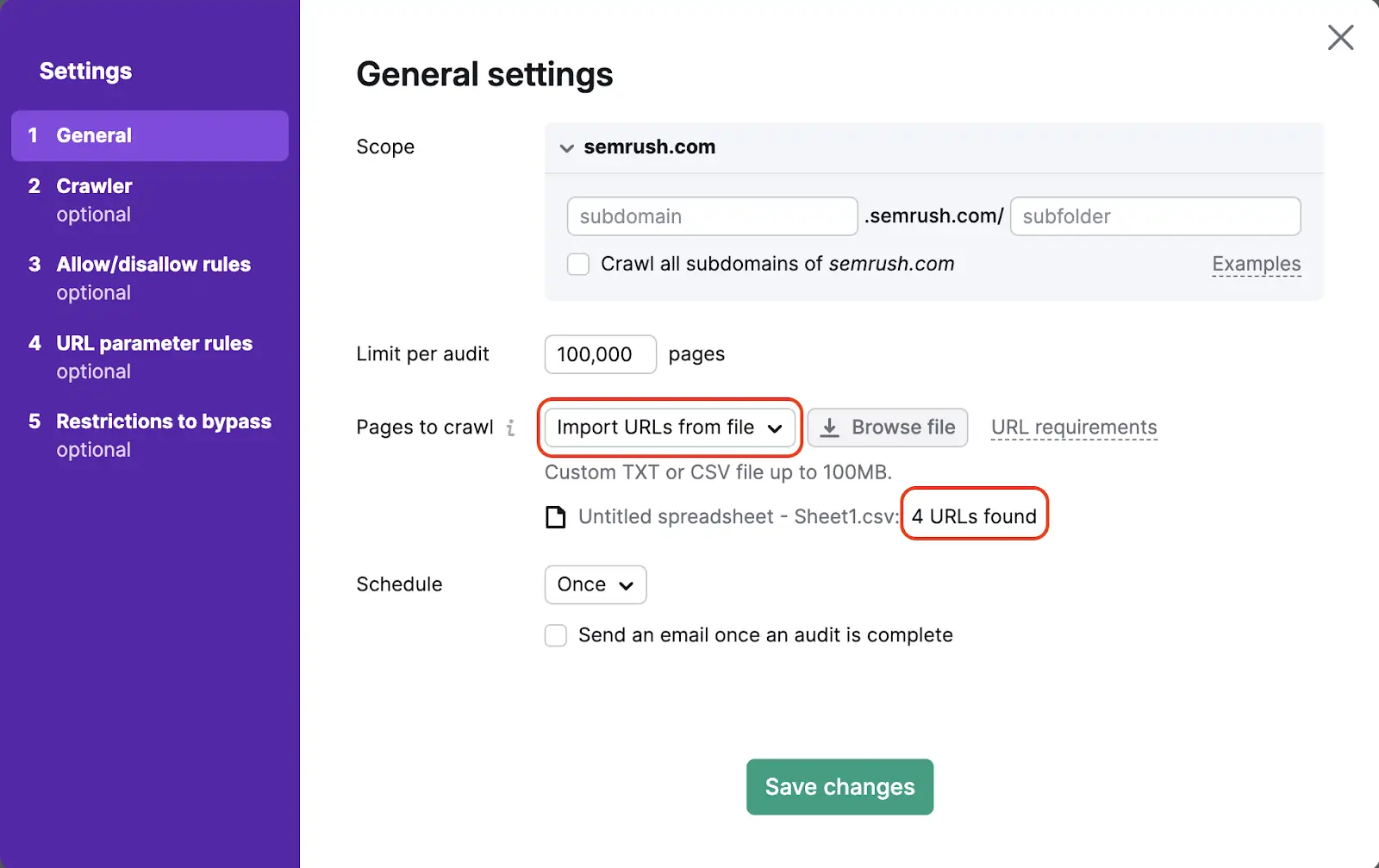 Affiliate Site Content Audit: Remove Bloat and Recover Traffic 7 Select Your Crawl Source in SEMrush