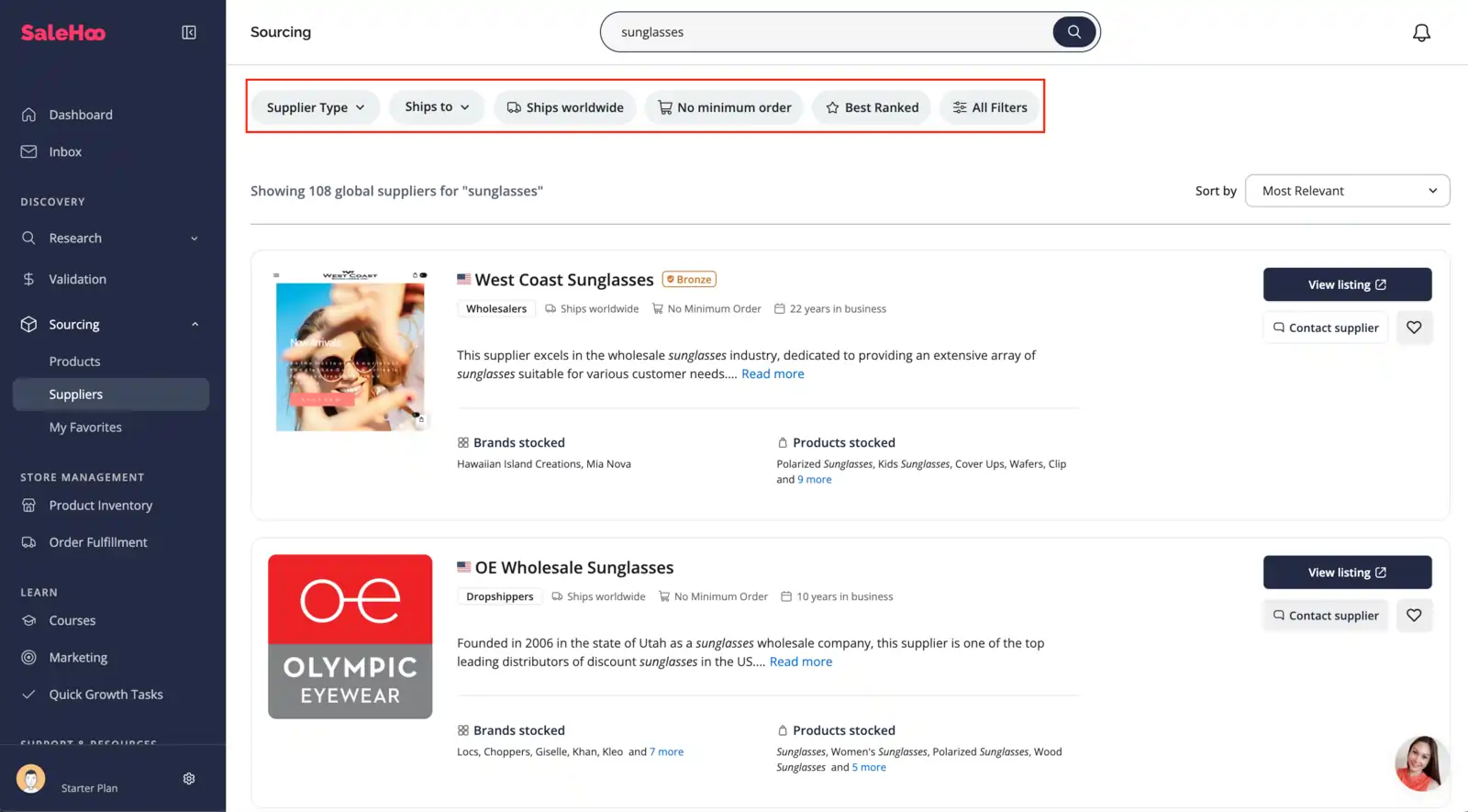 SaleHoo مقابل Worldwide Brands: أفضل دليل دروبشيبينغ في عام 2026 قاعدة بيانات موردي SaleHoo