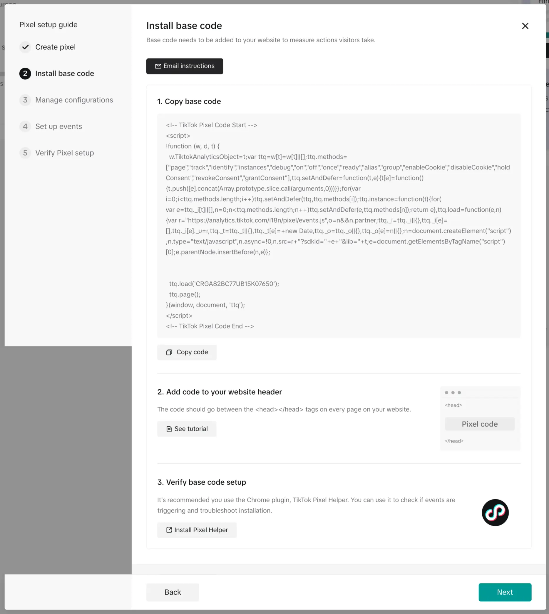 TikTok Für Business-Coupons: Erhalten Sie $6000 in Ad Credits 🎉 (2026) 13 TikTok Pixel-Setup