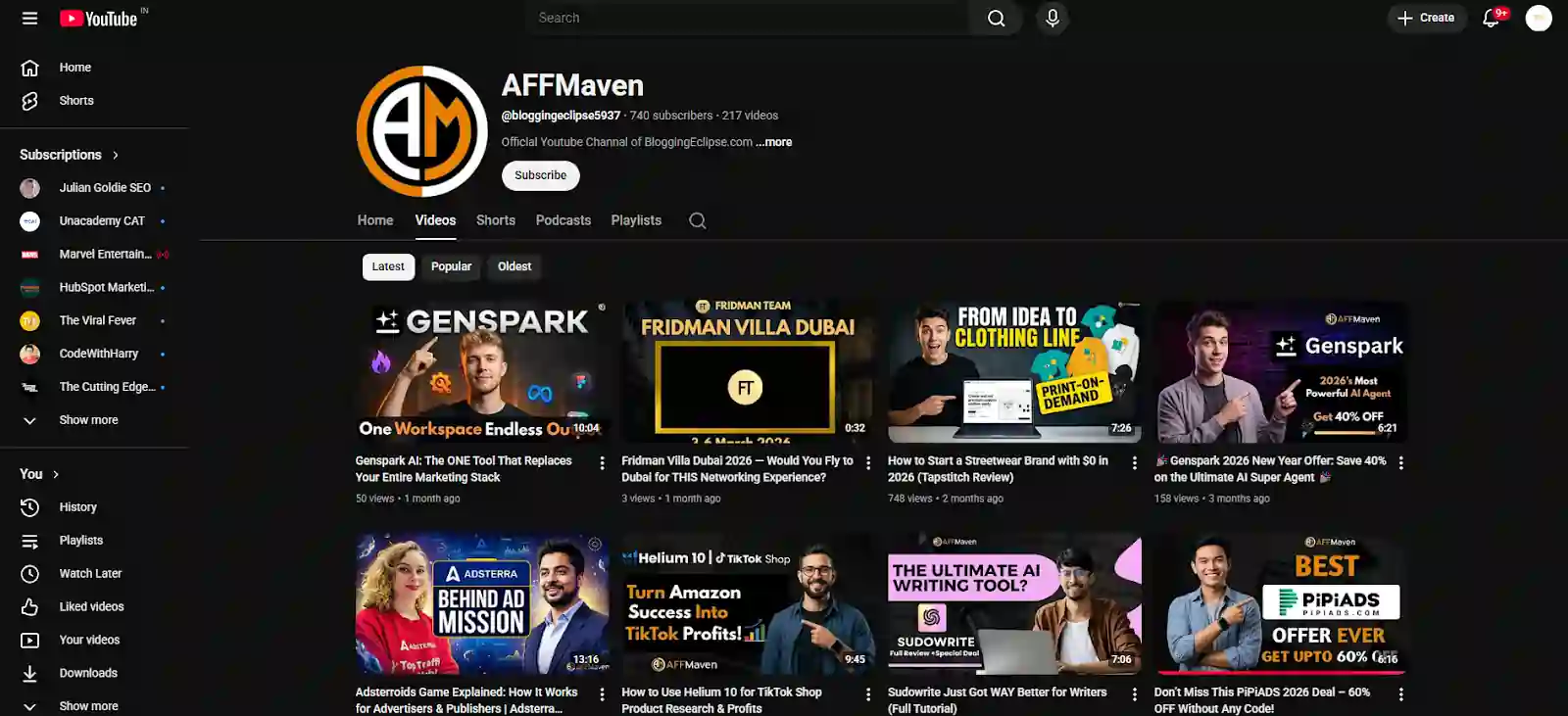 Mujo AI Affiliate Case Study: How I Built $2,800/Month in Recurring Income in 90 Days 4 Video Reviews on AFFMaven YouTube Channel
