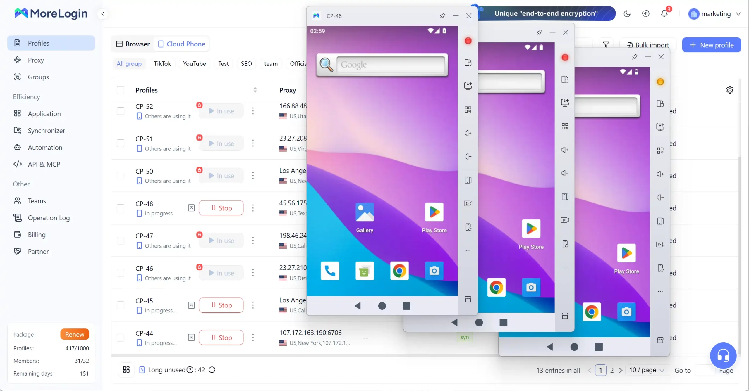 7 Best Cloud Phones for Social Media Marketing in 2026 12 MoreLogin Cloud Phone