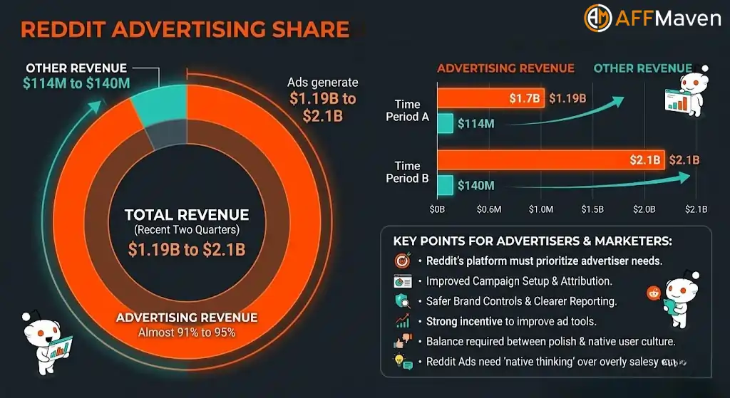 Статистика рекламы на Reddit за 2026 год: доходы от рекламы быстро растут на 74% 7 Реклама на Reddit