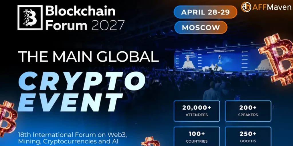 منتدى بلوك تشين 2027 موسكو: المواعيد، جدول الأعمال، ومعلومات التذاكر 1 حدث منتدى بلوك تشين 2027