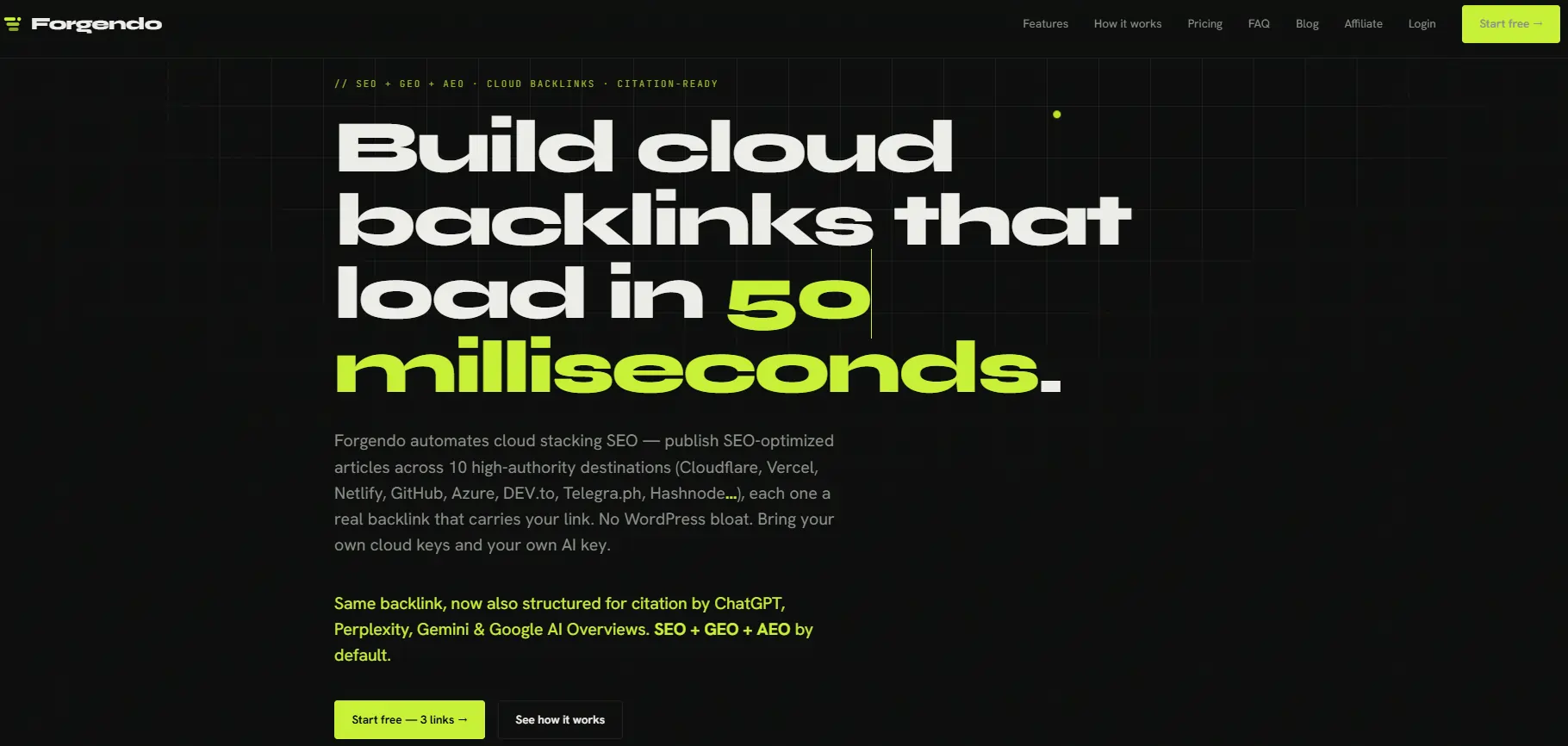 Forgendo Review 2026: Cloud Backlinks Tool for Affiliates 3 Forgendo