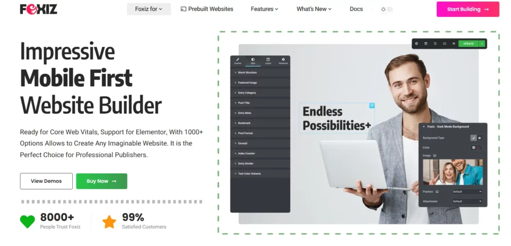 7 meilleurs thèmes WordPress pour Affiliate Blogs et sites web (2026) 8 Foxiz