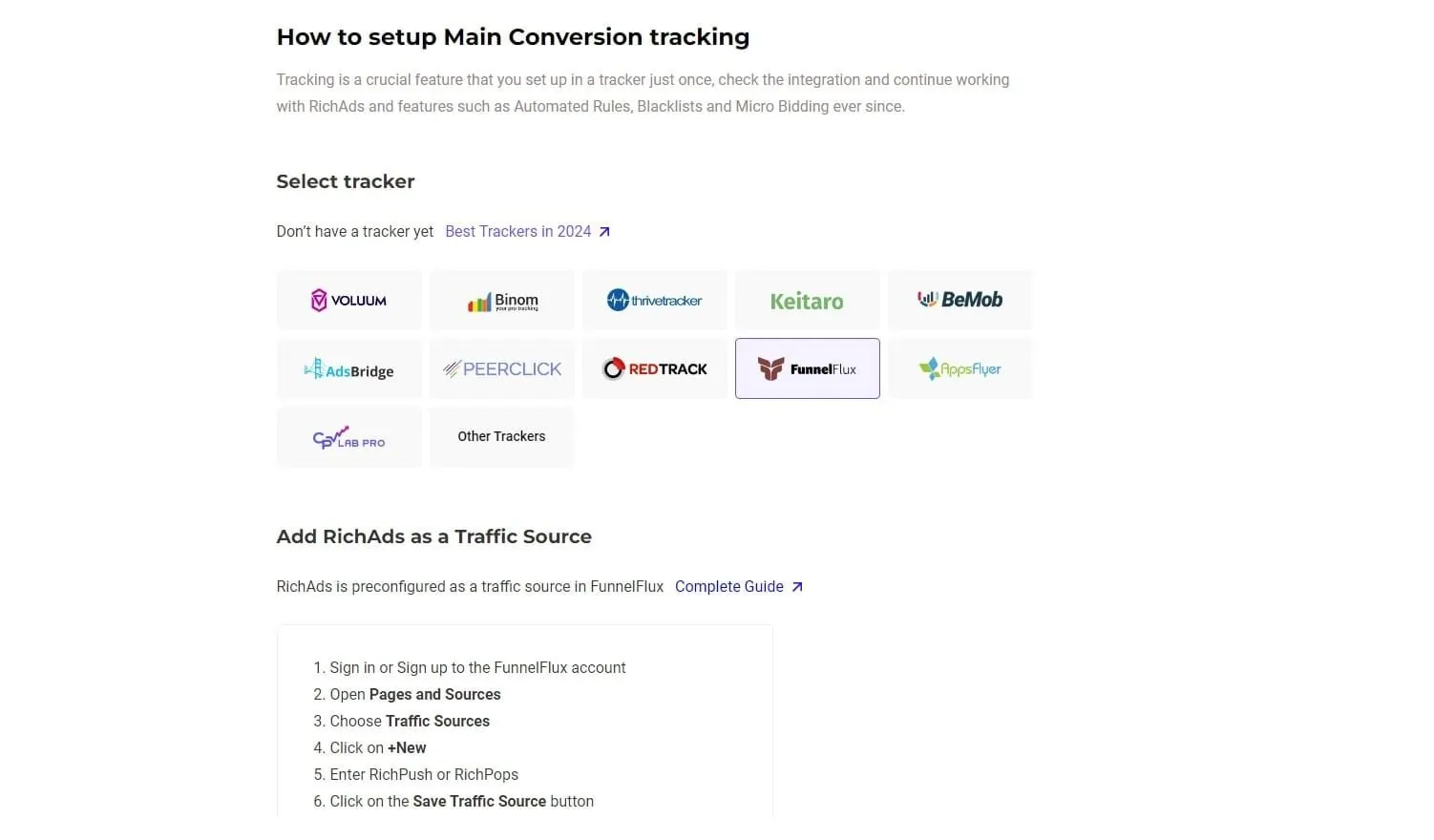 Análisis de RichAds: Formatos de anuncios, precios y segmentación explicados 13 Integraciones de RichAds Tracker