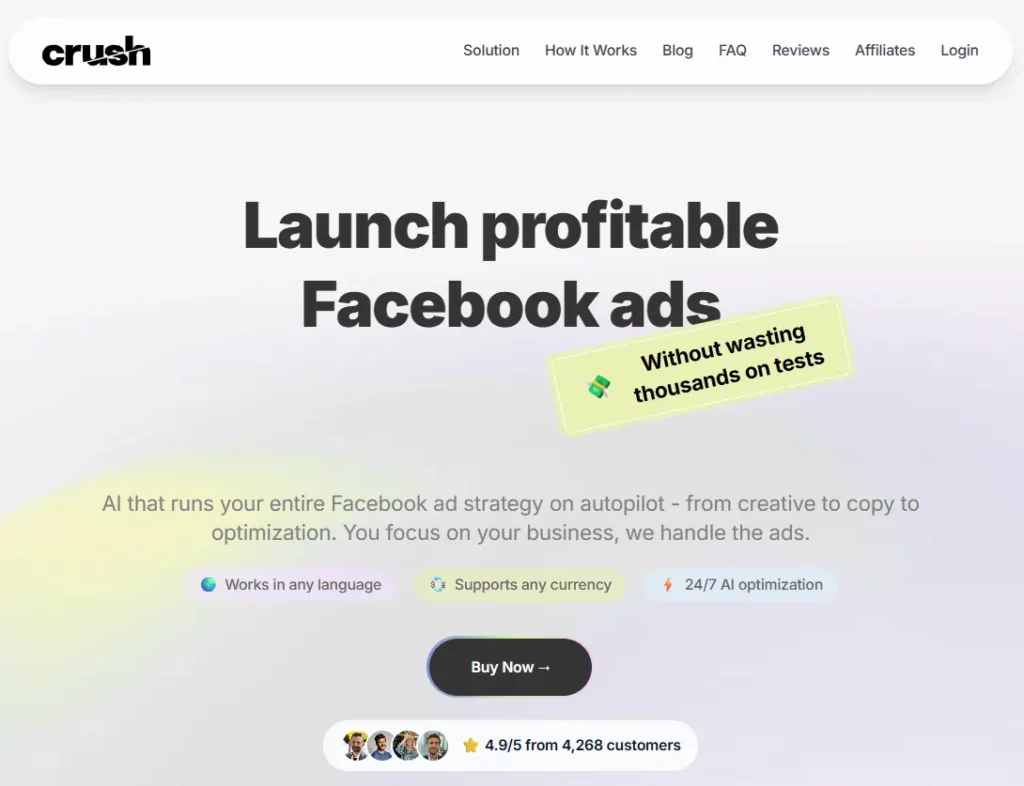 Crush AI Review: AI Media Buyer for Facebook and Instagram 2 Crush AI