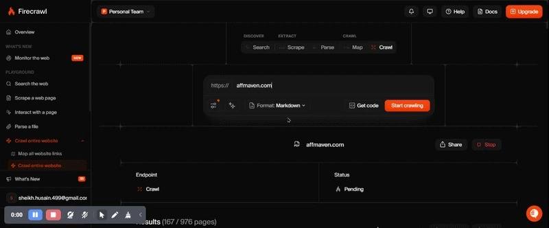 How to Build a Programmatic SEO Site with Firecrawl (Scrape → Structure → Publish at Scale) 4 Firecrawl Crawler
