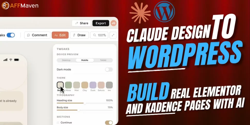 Claude Design to WordPress: How to Build Real Elementor and Kadence ...