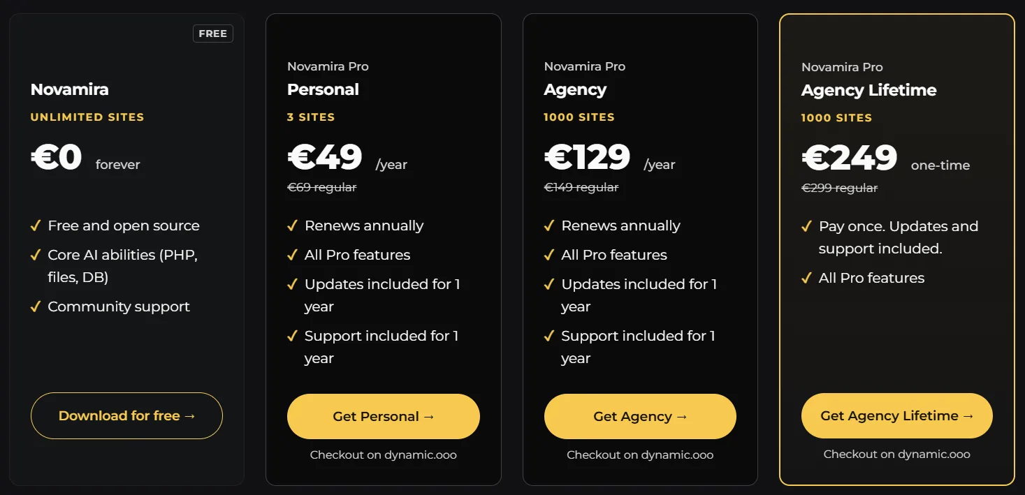 How to Convert Claude Design HTML to WordPress Pages Cleanly 8 Novamira Pricing Plans Comparison