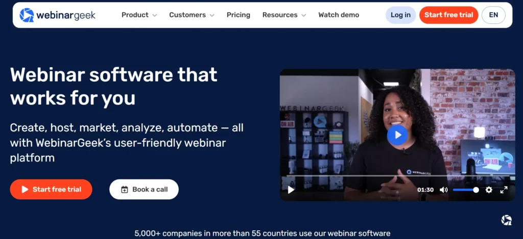 Top 8 beste webinarsoftware met reviews: 2026 (GRATIS + BETAALD) 4 WebinarGeek