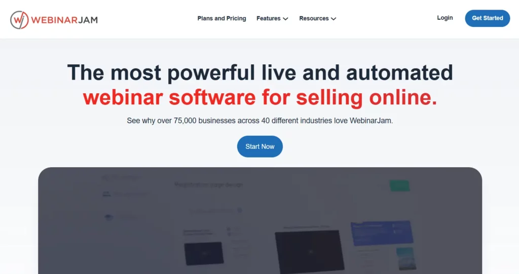 Top 8 beste webinarsoftware met reviews: 2026 (GRATIS + BETAALD) 5 WebinarJam